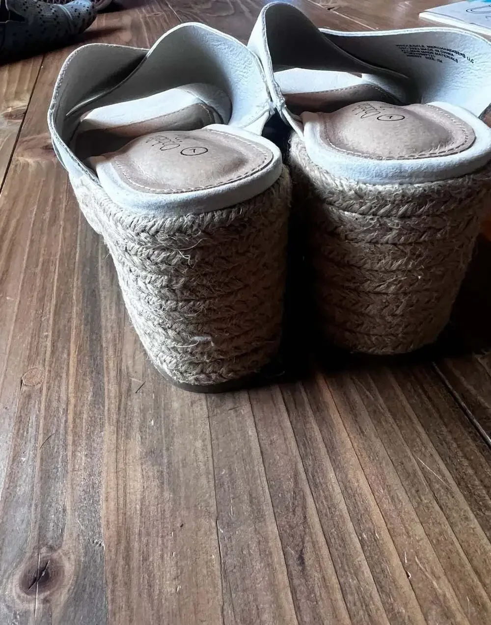 Ophelia Roe Women's Criss Cross Espadrille Platform Wedge Sandals, Size 7
